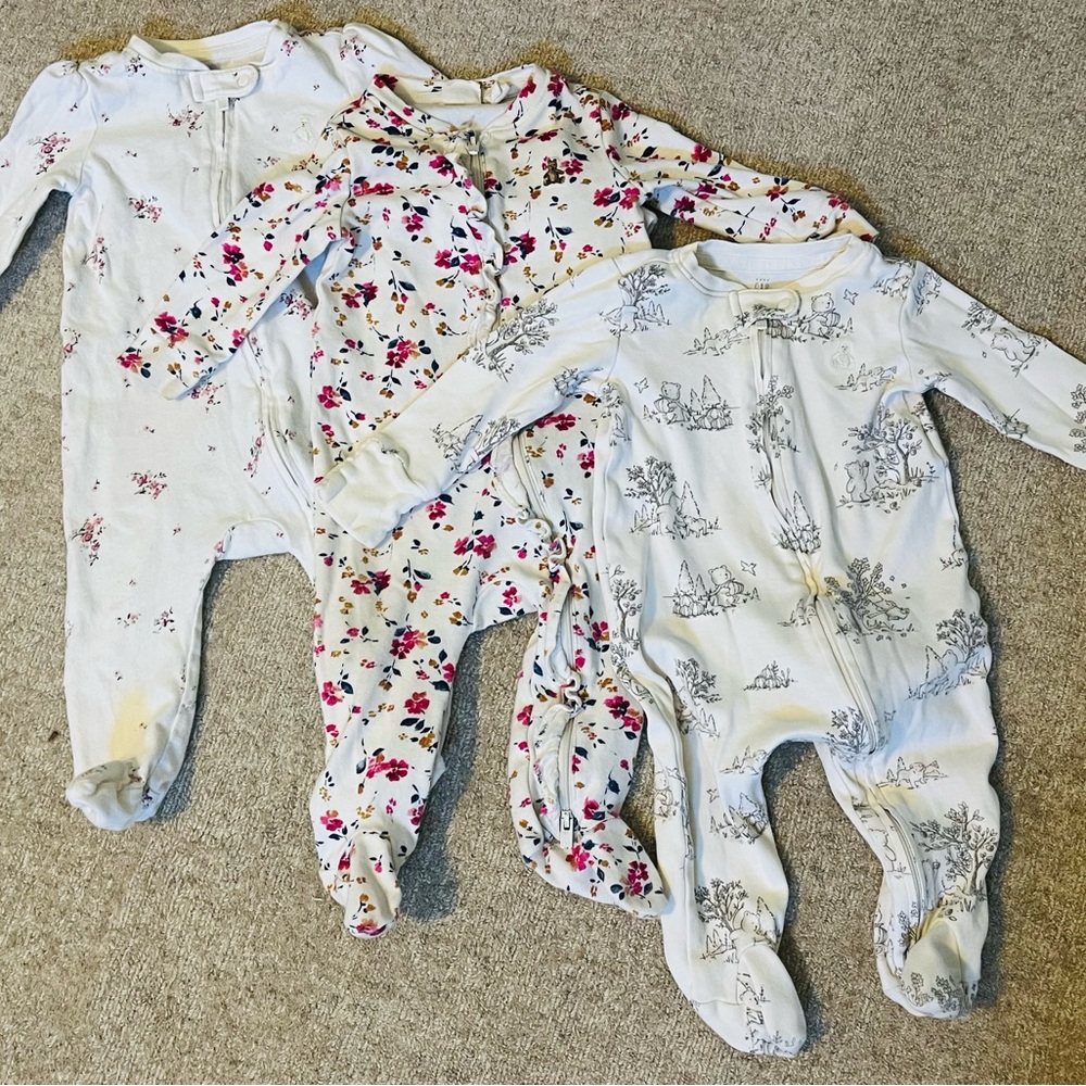 Gap Baby Print Kids One Pieces 3 pack bundle